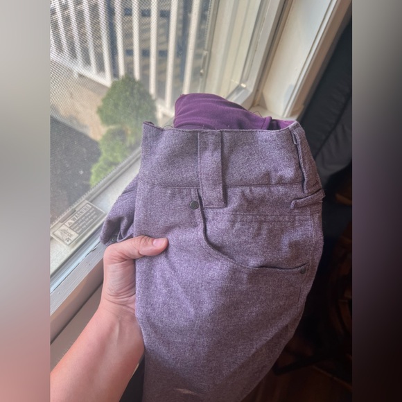 Aperture Dusty Purple Insulated Snow Pants with Belt Loops and Pockets M - Picture 2 of 9